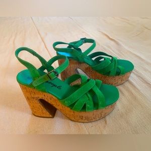 Free people heels excellent condition size 7.5